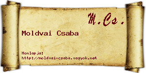 Moldvai Csaba névjegykártya